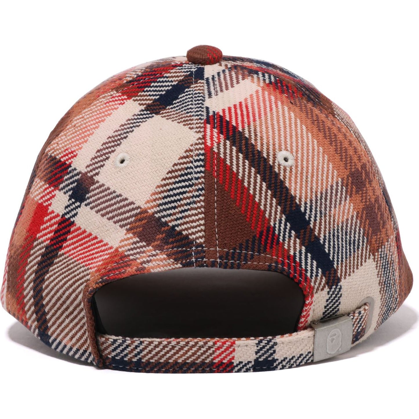BLEACHED BAPE CHECK PANEL CAP MENS