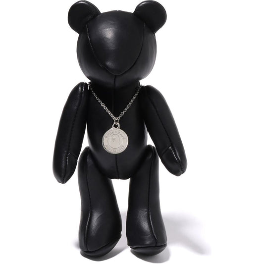 SOLID CAMO LEATHER BEAR PLUSH DOLL 25CM