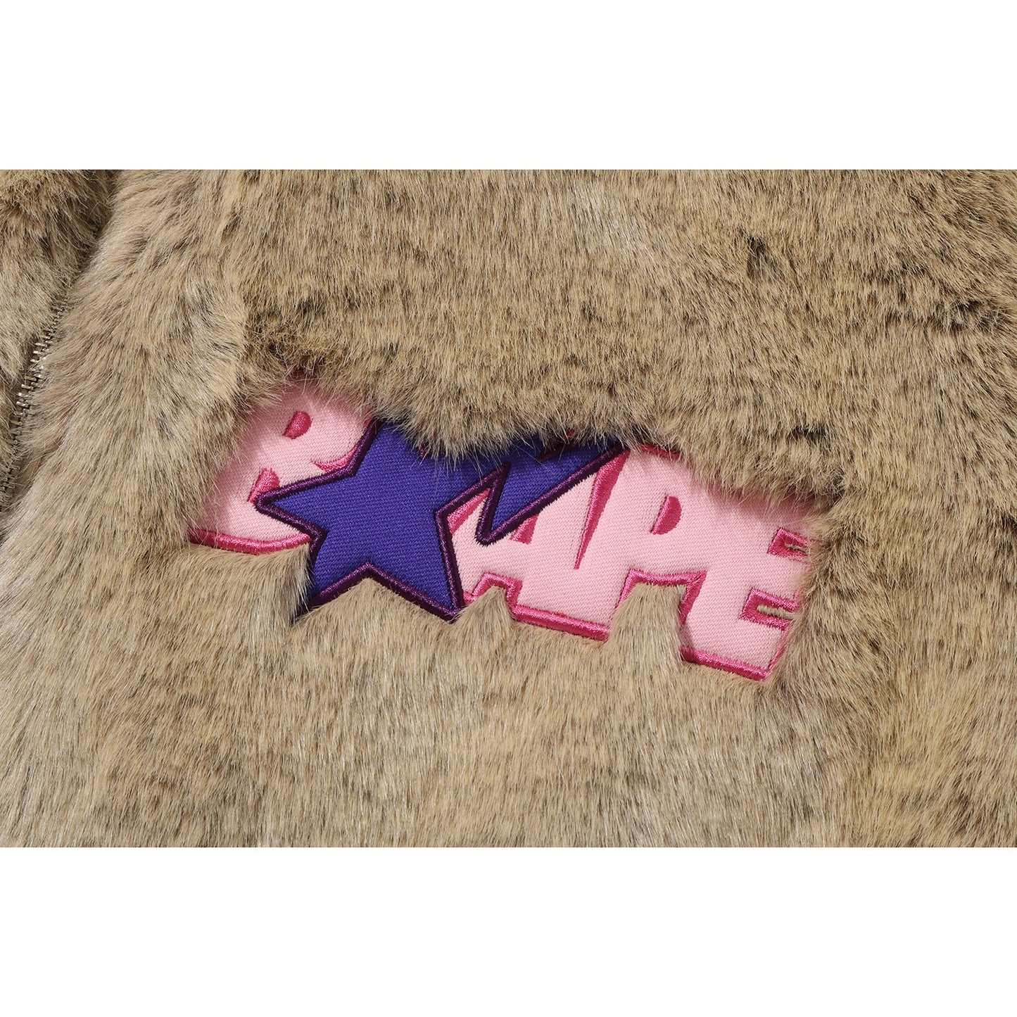 BAPE X DON TOLIVER FAUX FUR JACKET