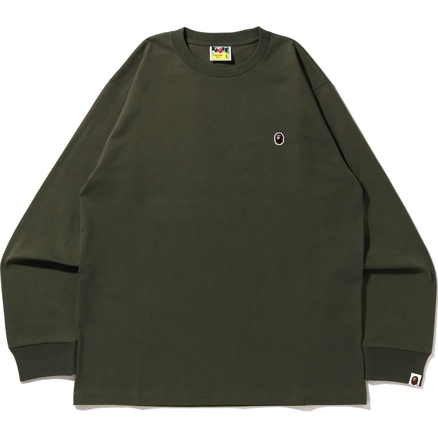 APE HEAD ONE POINT L/S TEE BAPEC MENS