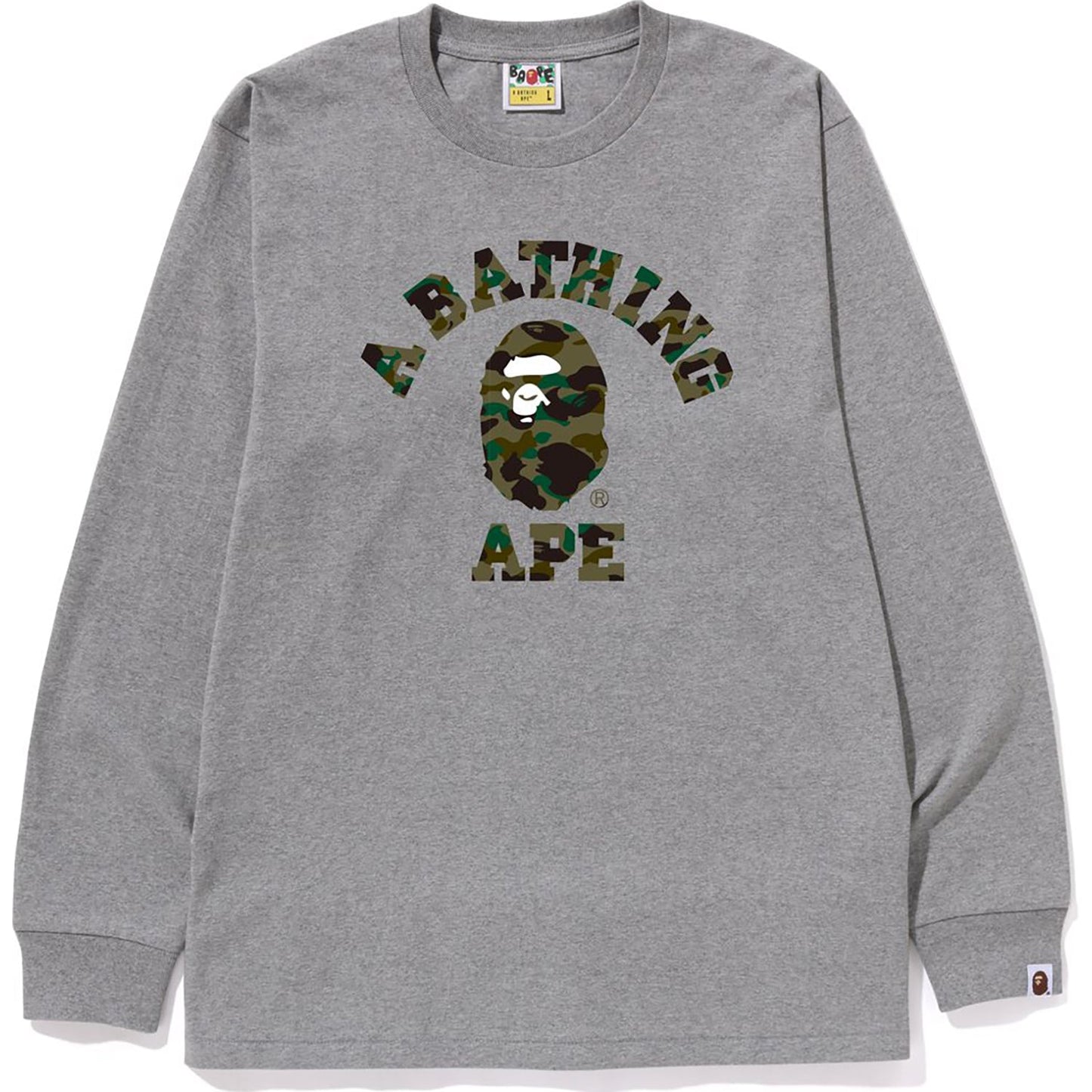 1ST CAMO COLLEGE L/S TEE MENS