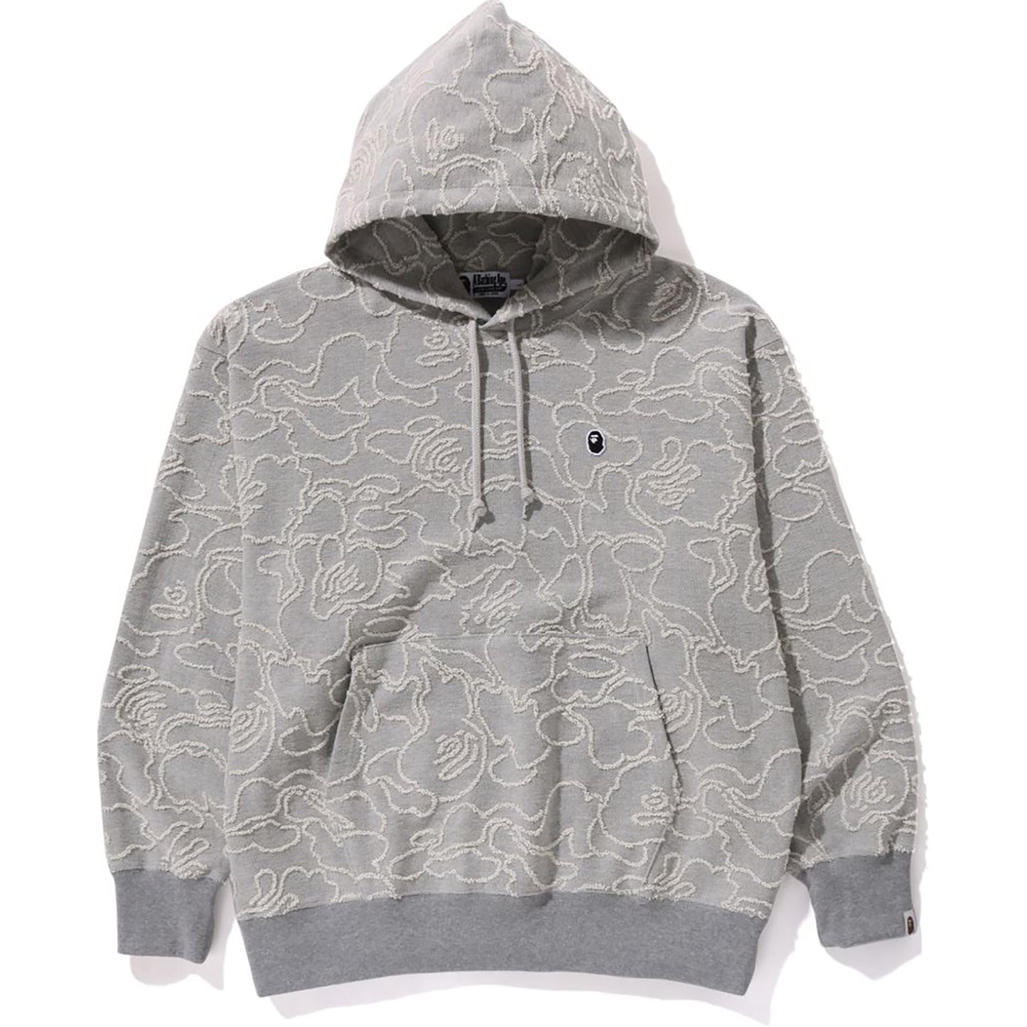 NEON CAMO JACQUARD PULLOVER HOODIE RELAXED FIT MENS