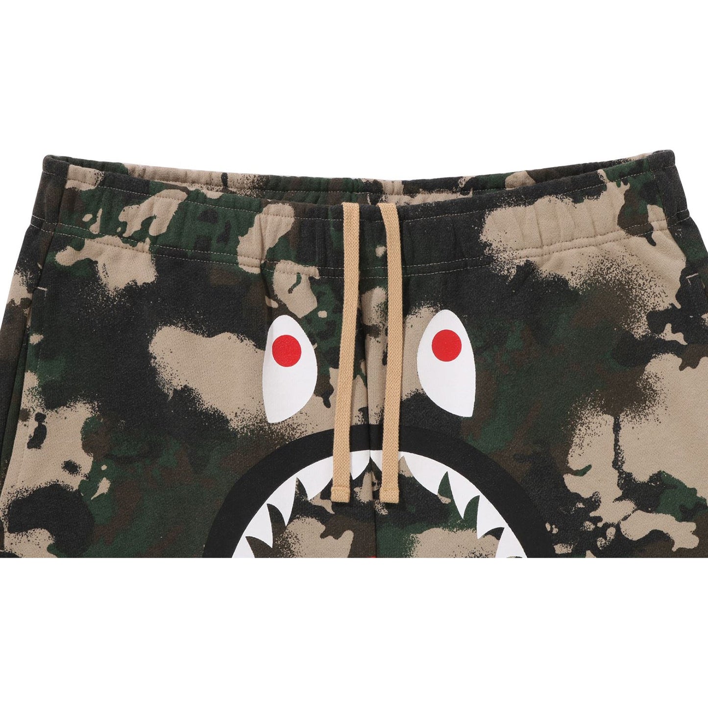 MAP CAMO REGULAR FIT SHARK SWEAT SHORTS MENS