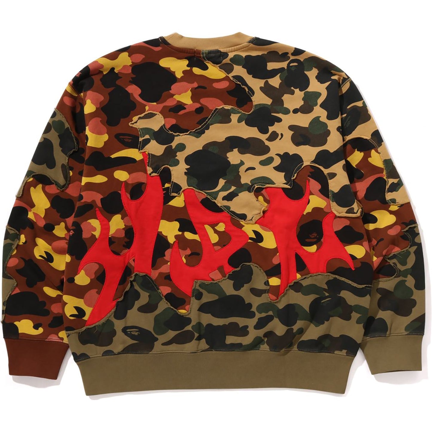 1ST CAMO UPCYCLED RELAXED FIT CREWNECK SWEATSHIRT MENS