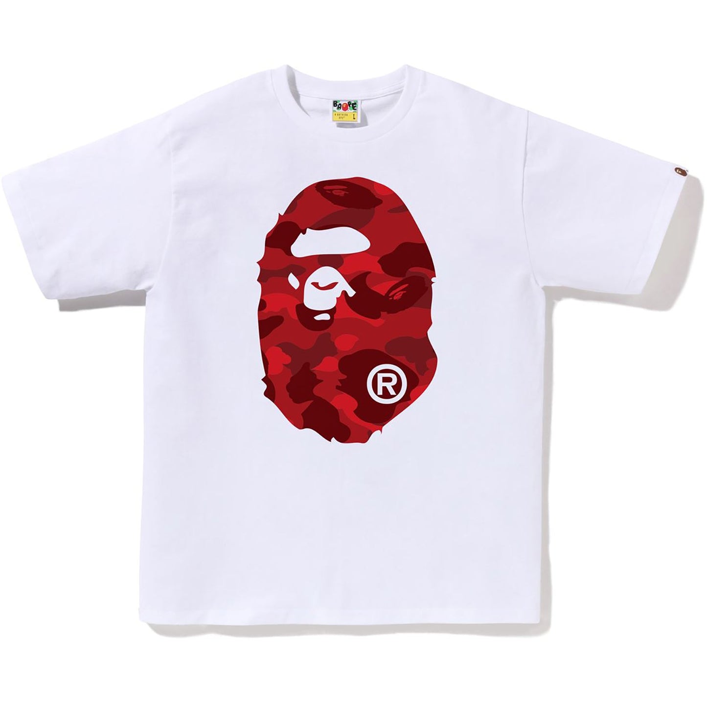COLOR CAMO BIG APE HEAD TEE MENS