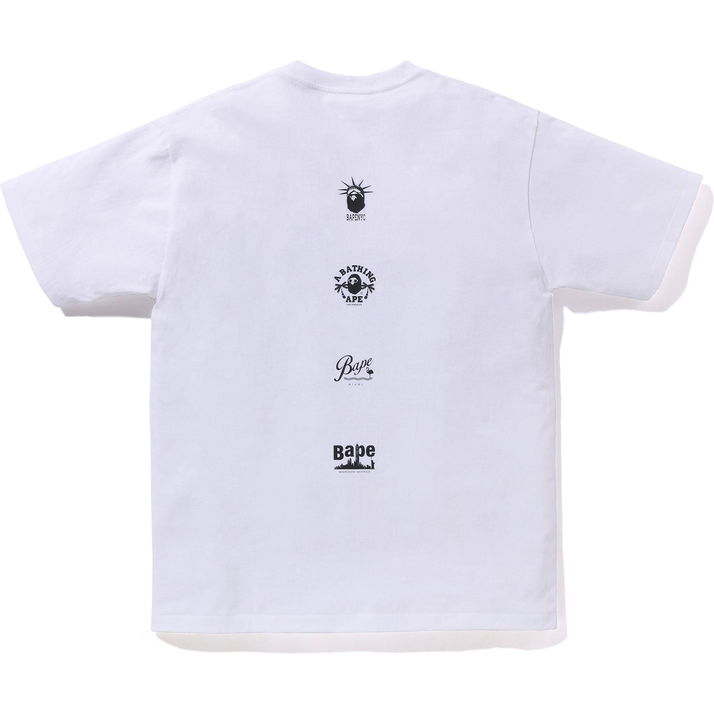 BAPE MENS US COLLEGE MULTI CAM STA T-SHIRT