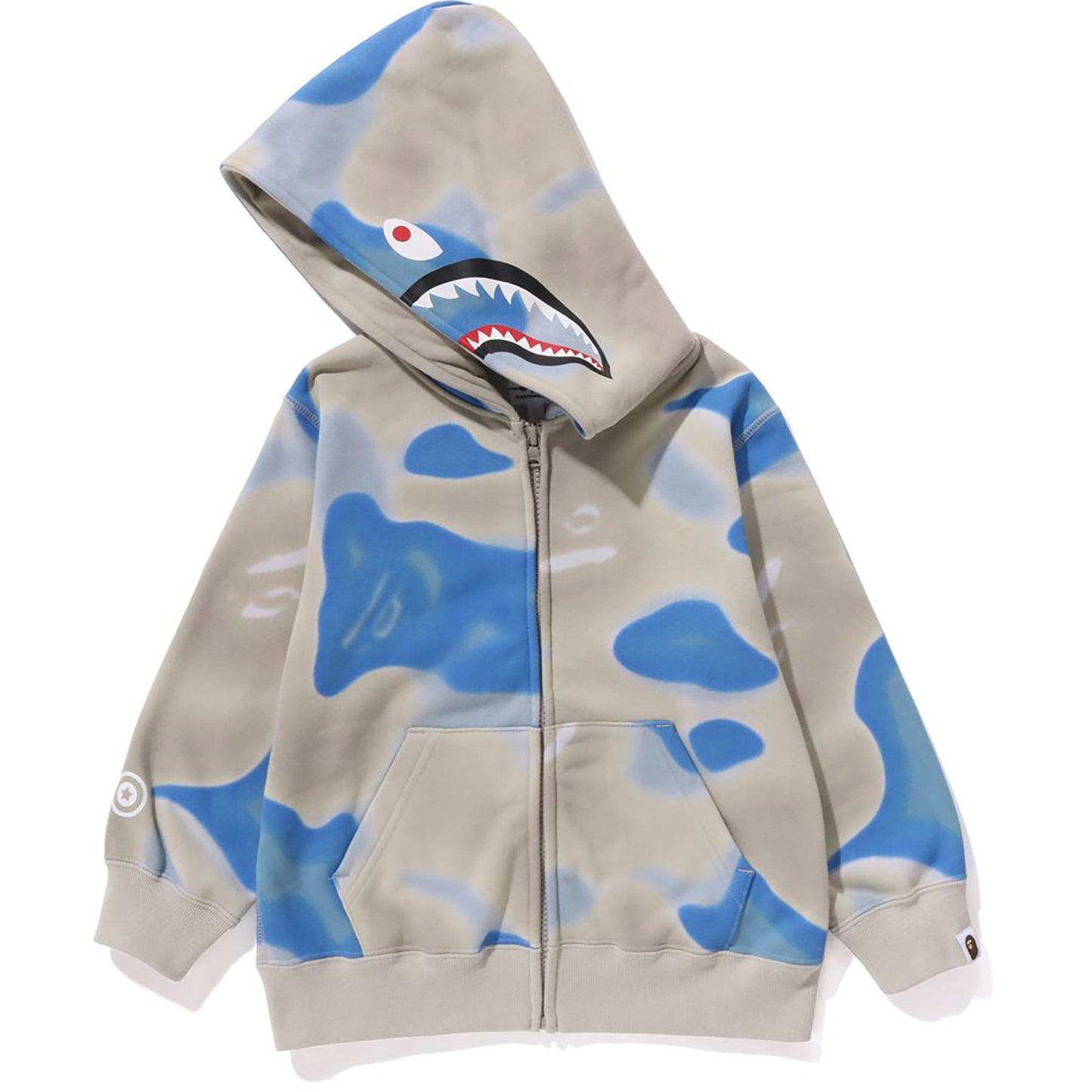 LIQUID CAMO SHARK ZIP HOODIE KIDS