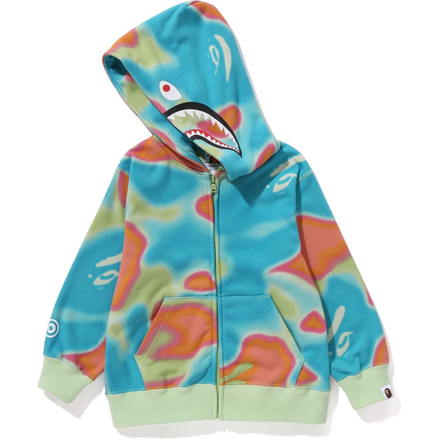 LIQUID CAMO SHARK ZIP HOODIE KIDS