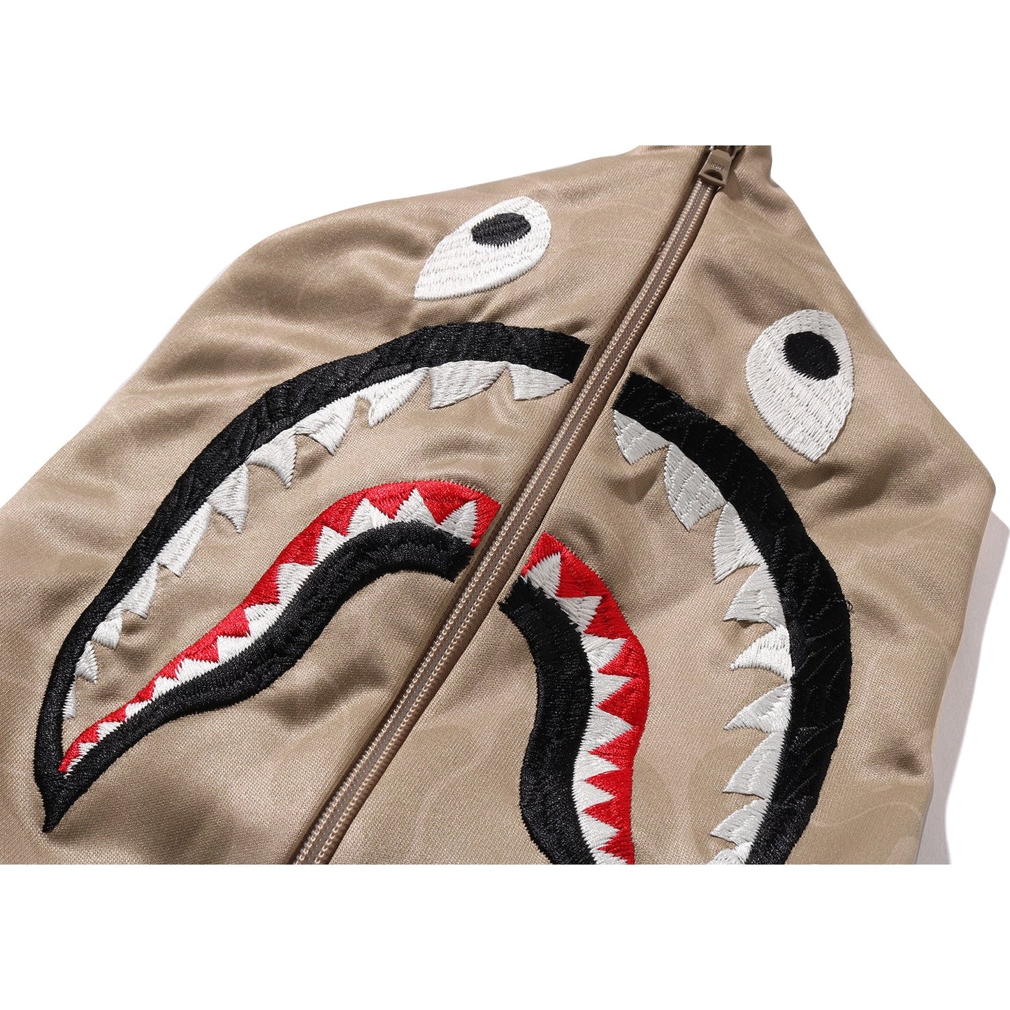 BAPE MENS SOLID CAMO RELAXED FIT SHARK FULL ZIP HOODIE JACKET