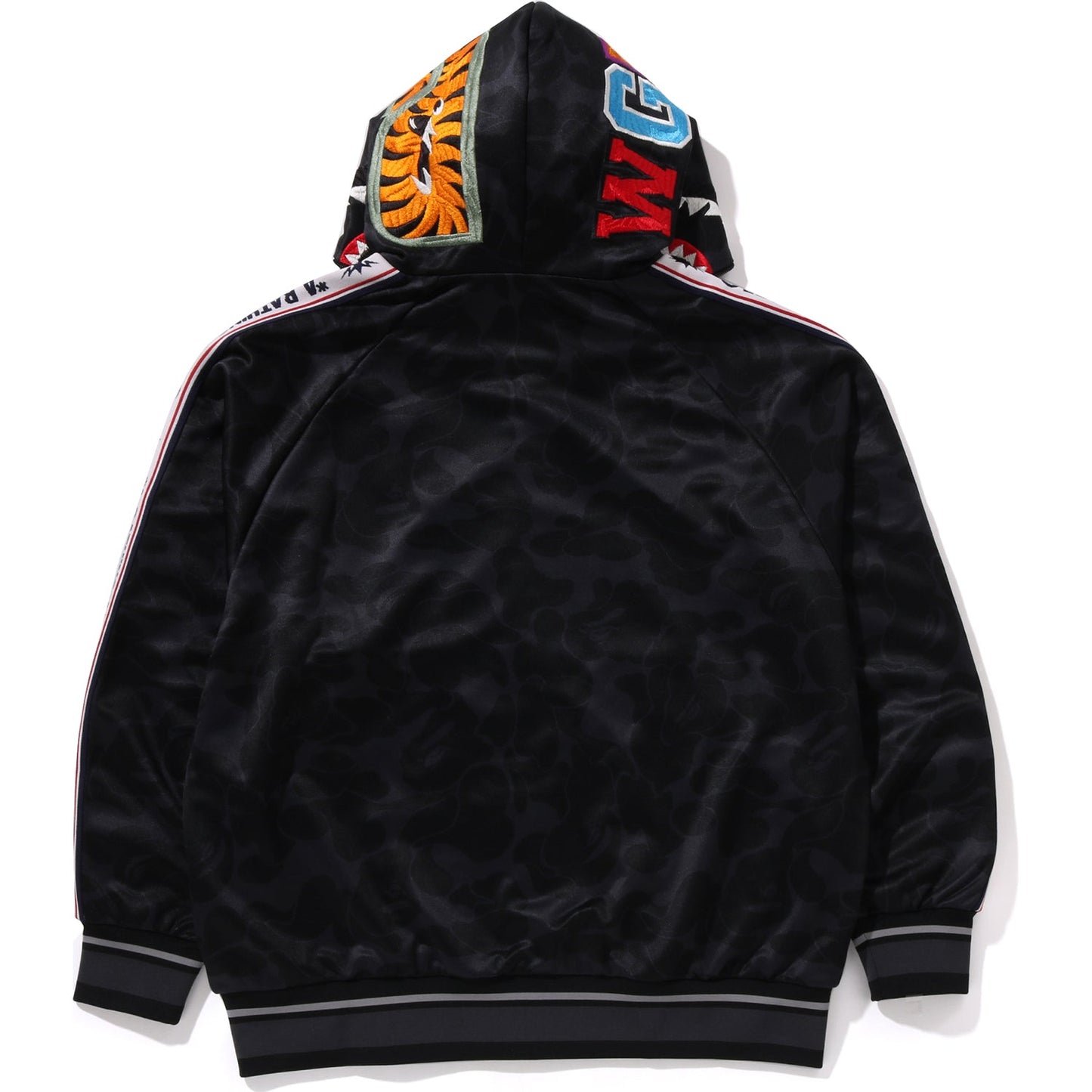 BAPE MENS SOLID CAMO RELAXED FIT SHARK FULL ZIP HOODIE JACKET