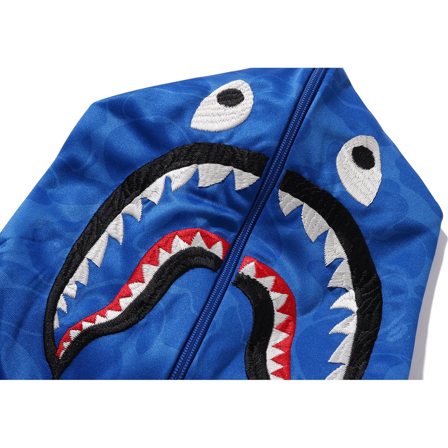 BAPE MENS SOLID CAMO RELAXED FIT SHARK FULL ZIP HOODIE JACKET