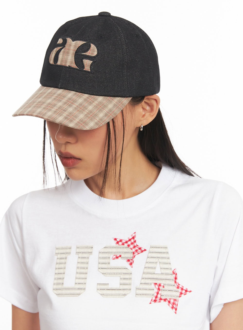 Chic Plaid Cap IA507