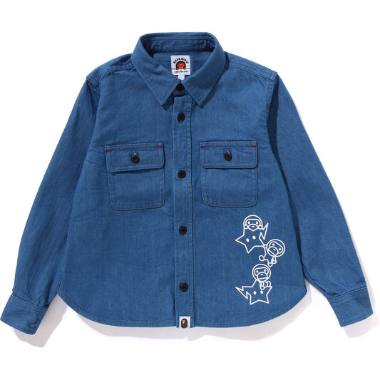 BABY MILO PATCH DENIM SHIRT KIDS