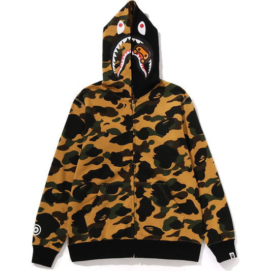 1ST CAMO MILO SHARK ZIP HOODIE JR KIDS