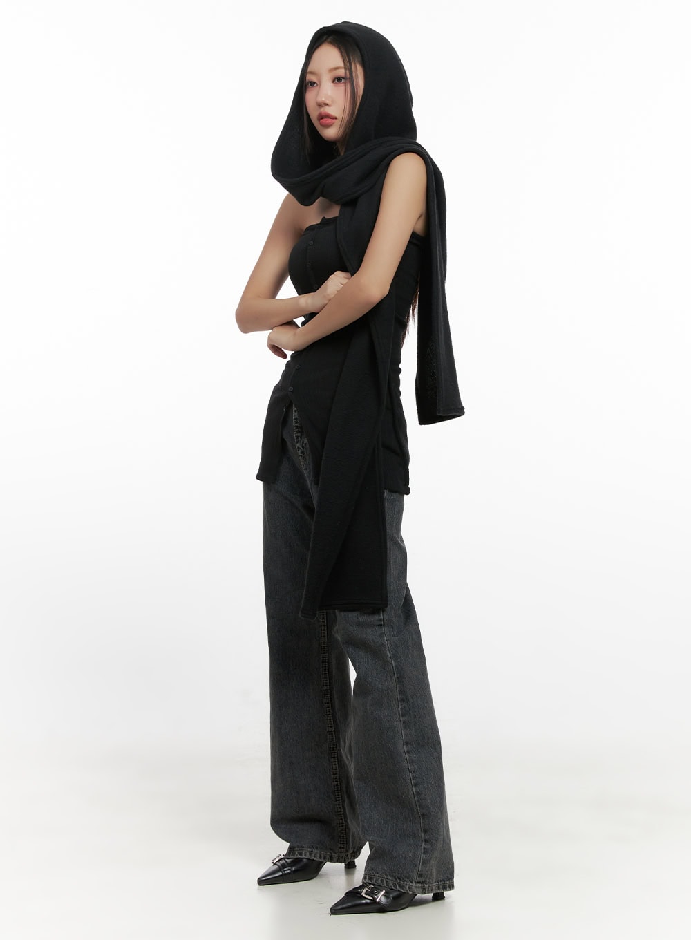 CozyHood Solid Scarf CN419