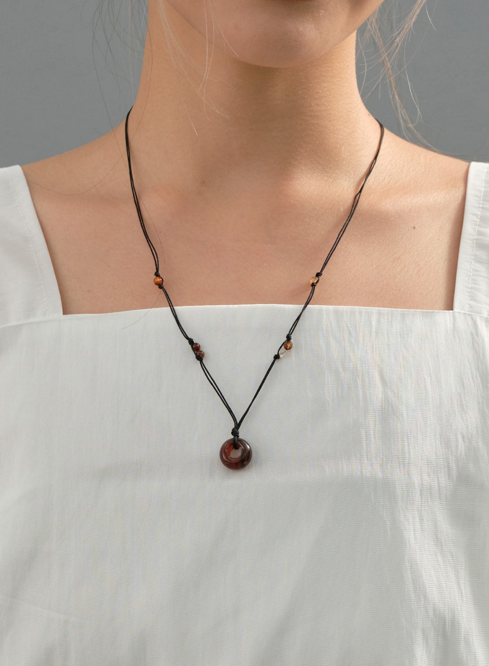 Beaded Gemstone Necklace CJ23