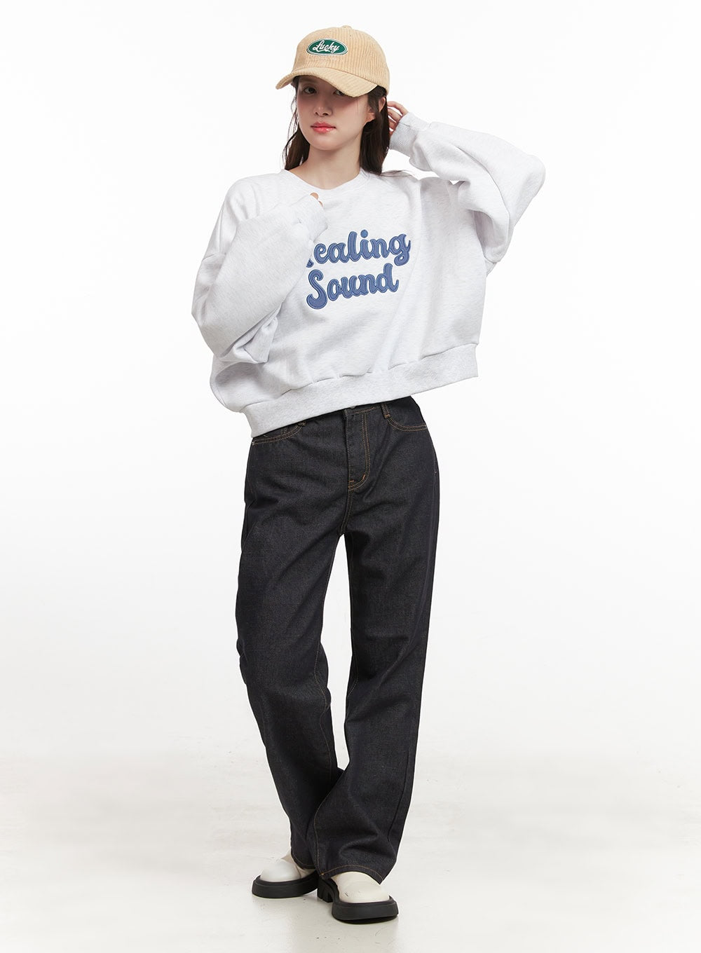 Corduroy Embroidered Hat CJ515