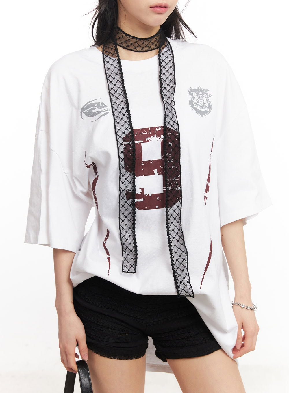 Diamond Lace Sheer Scarf CA516