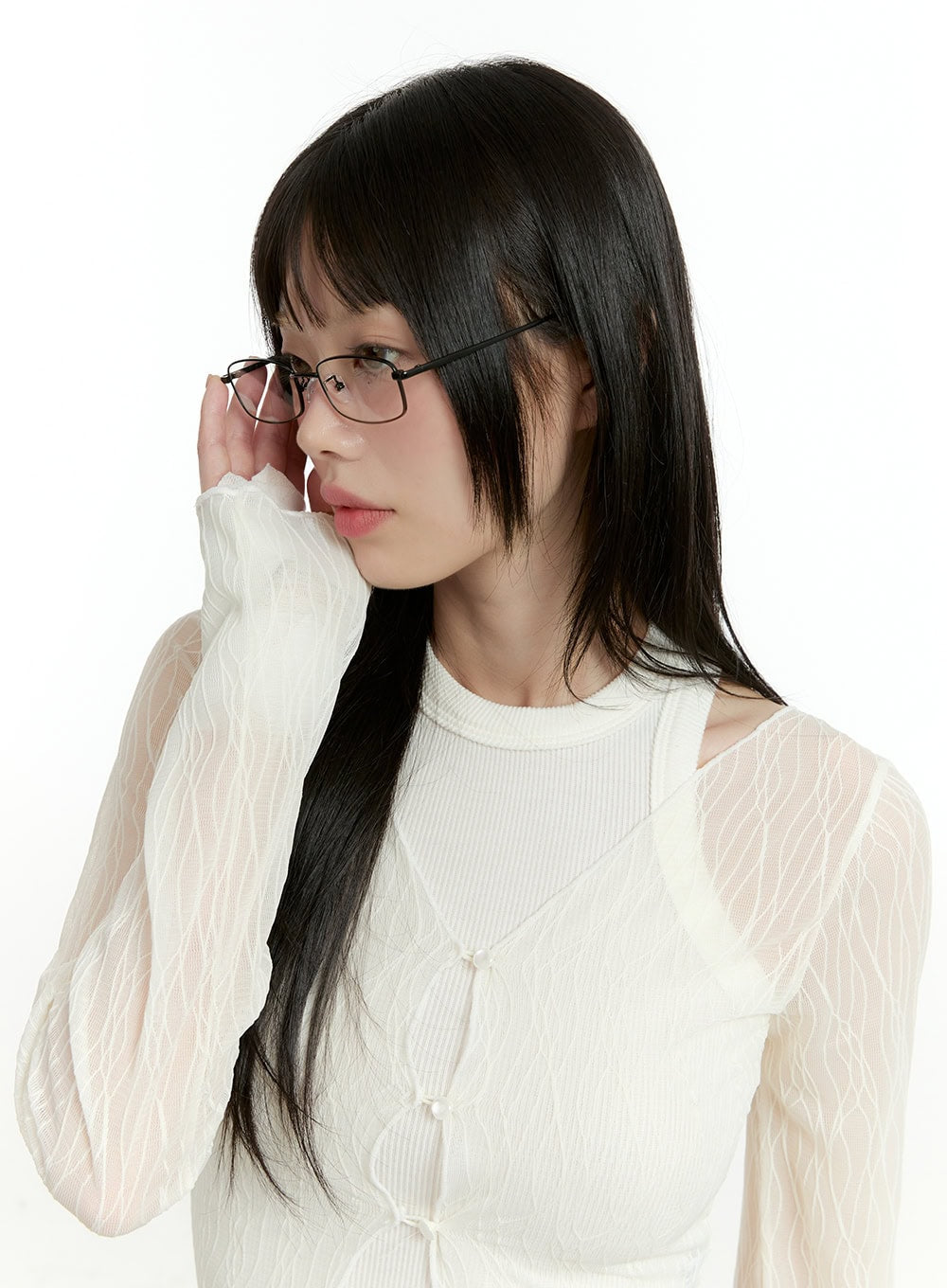 Chic Square Metal Glasses CL426