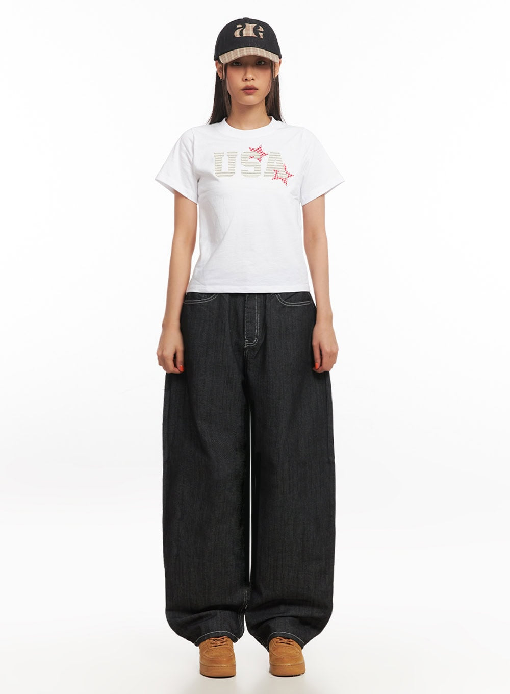 Chic Plaid Cap IA507