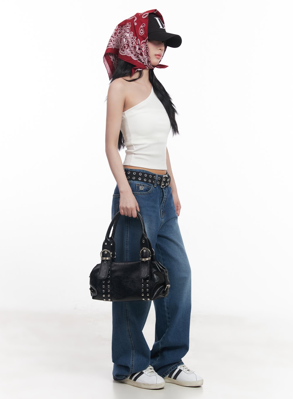 Bold Eyelet Buckle Belt CY527