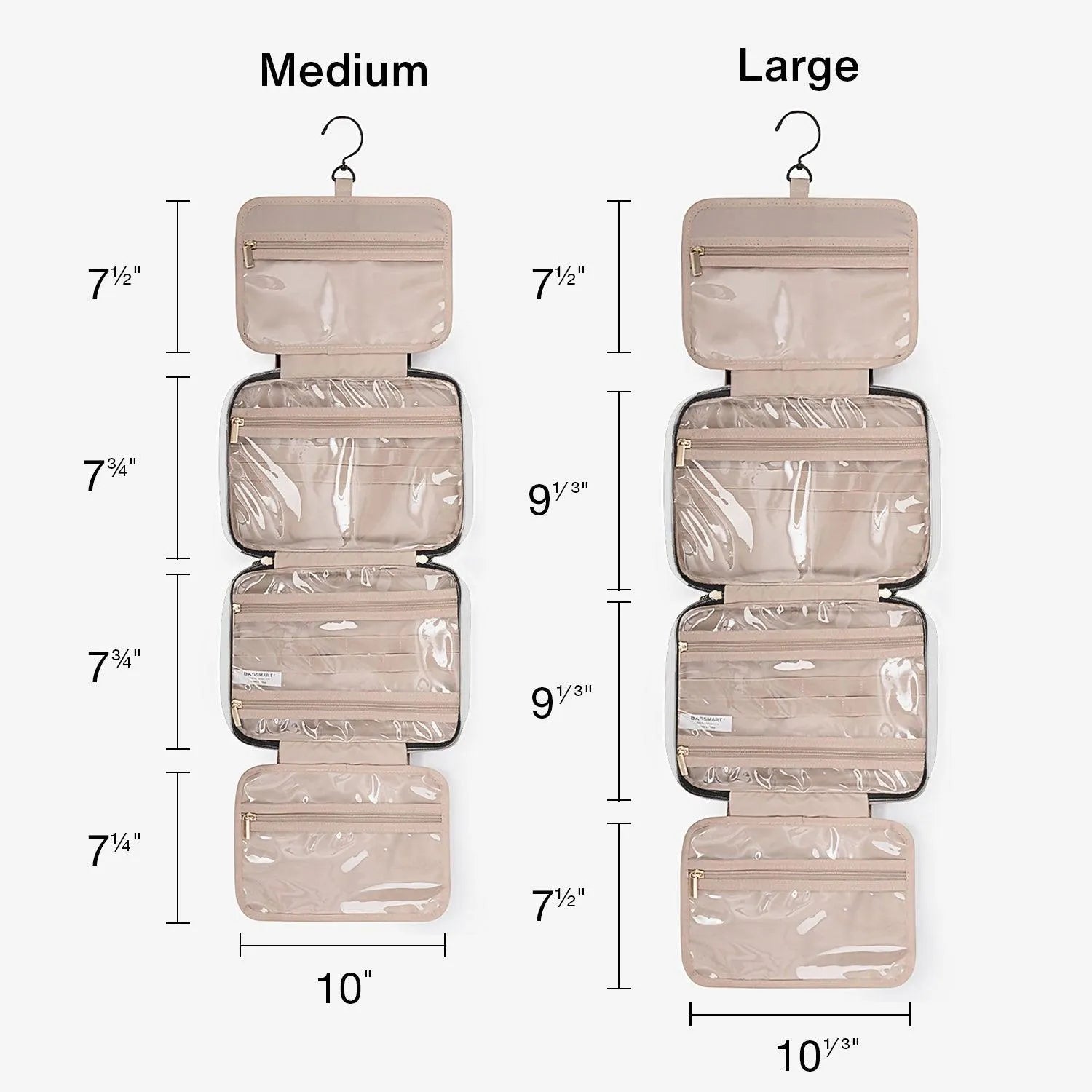 Bonchemin Beige The Space Saver Toiletry Bag