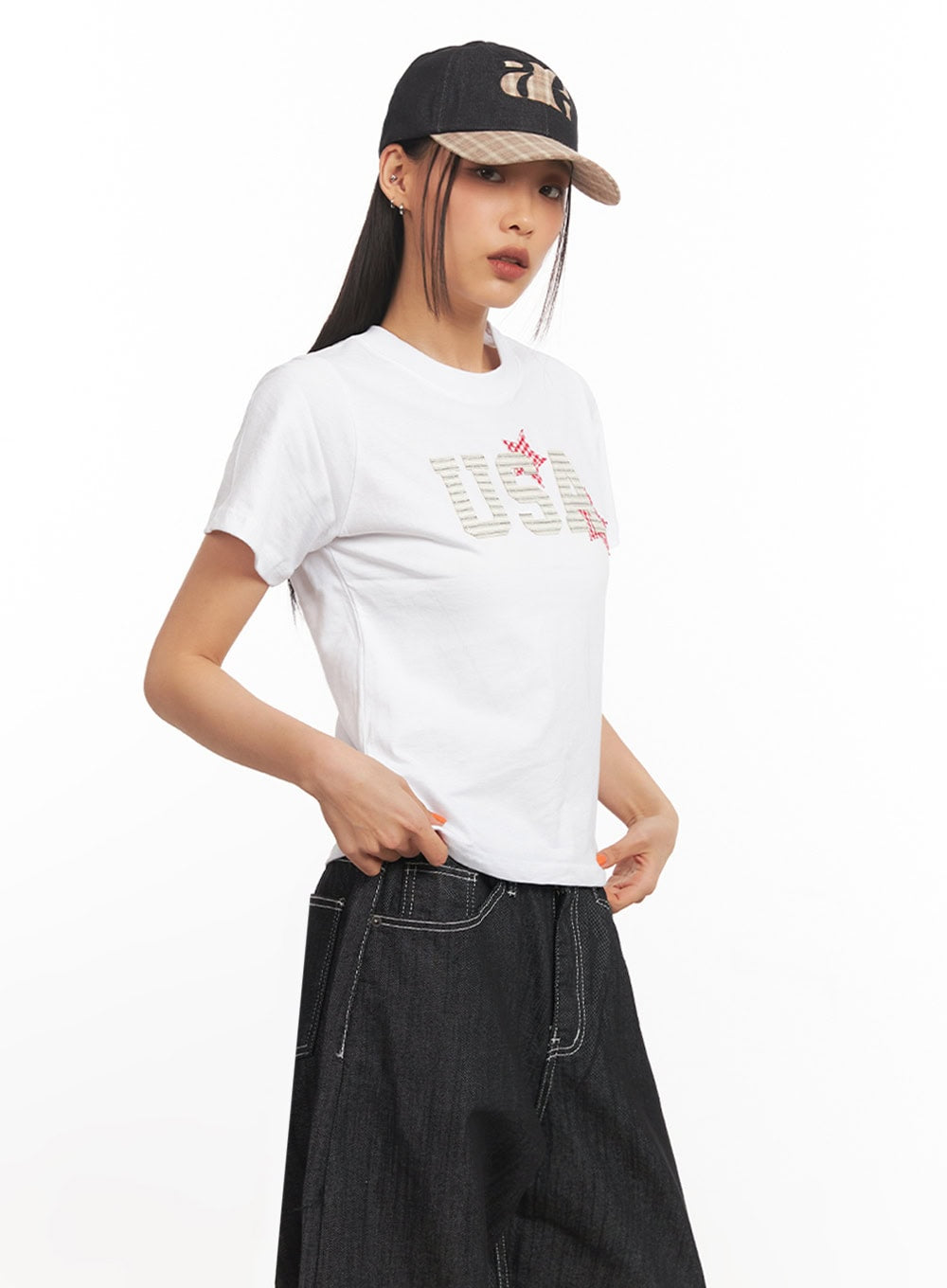 Chic Plaid Cap IA507