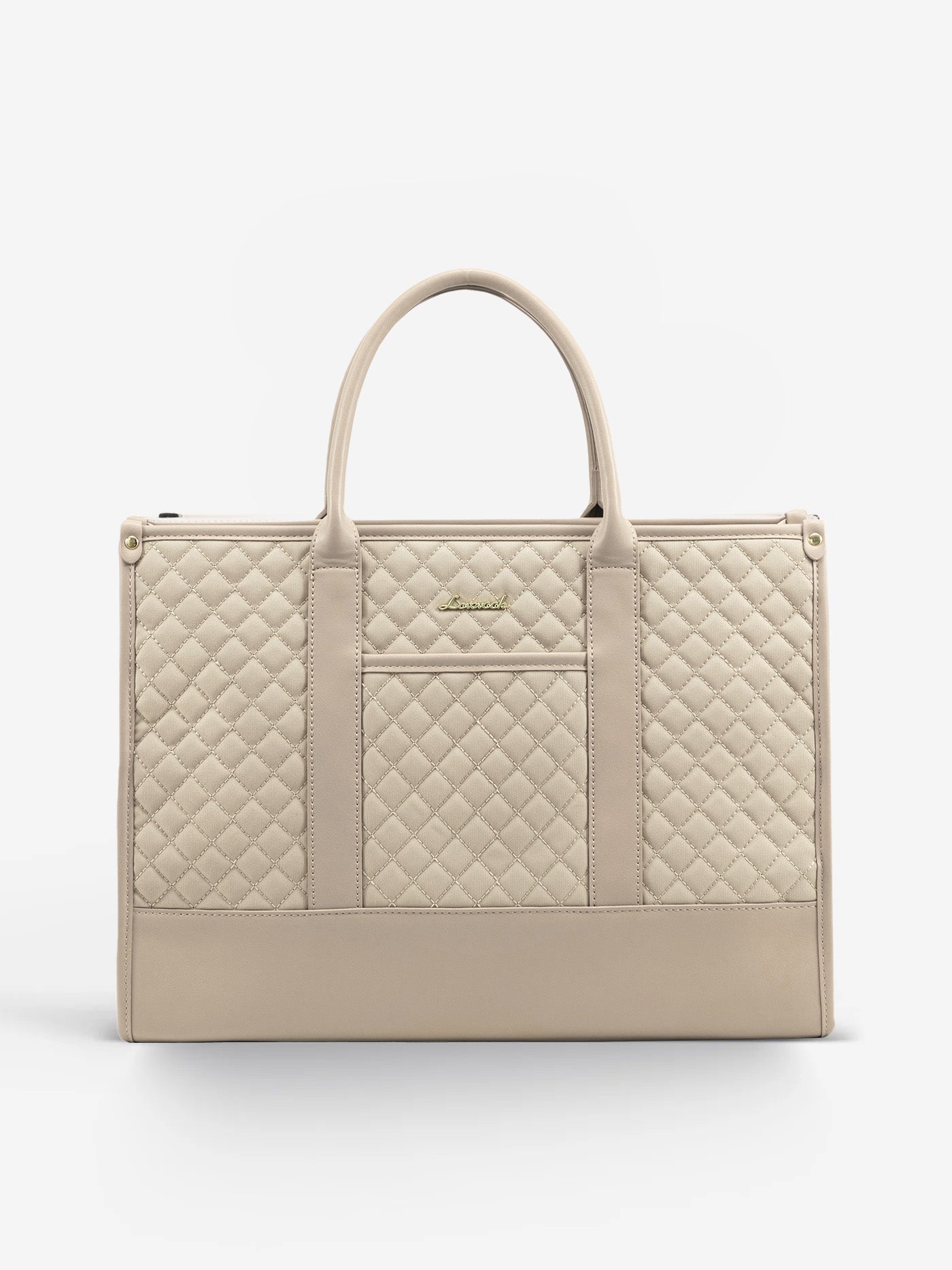 2 Pcs Quilted Laptop Tote Bag, 15.6 17