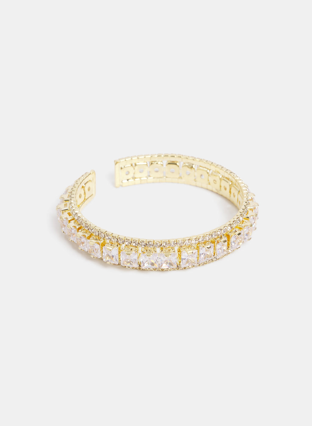 Cubic Zirconia Cuff Bracelet