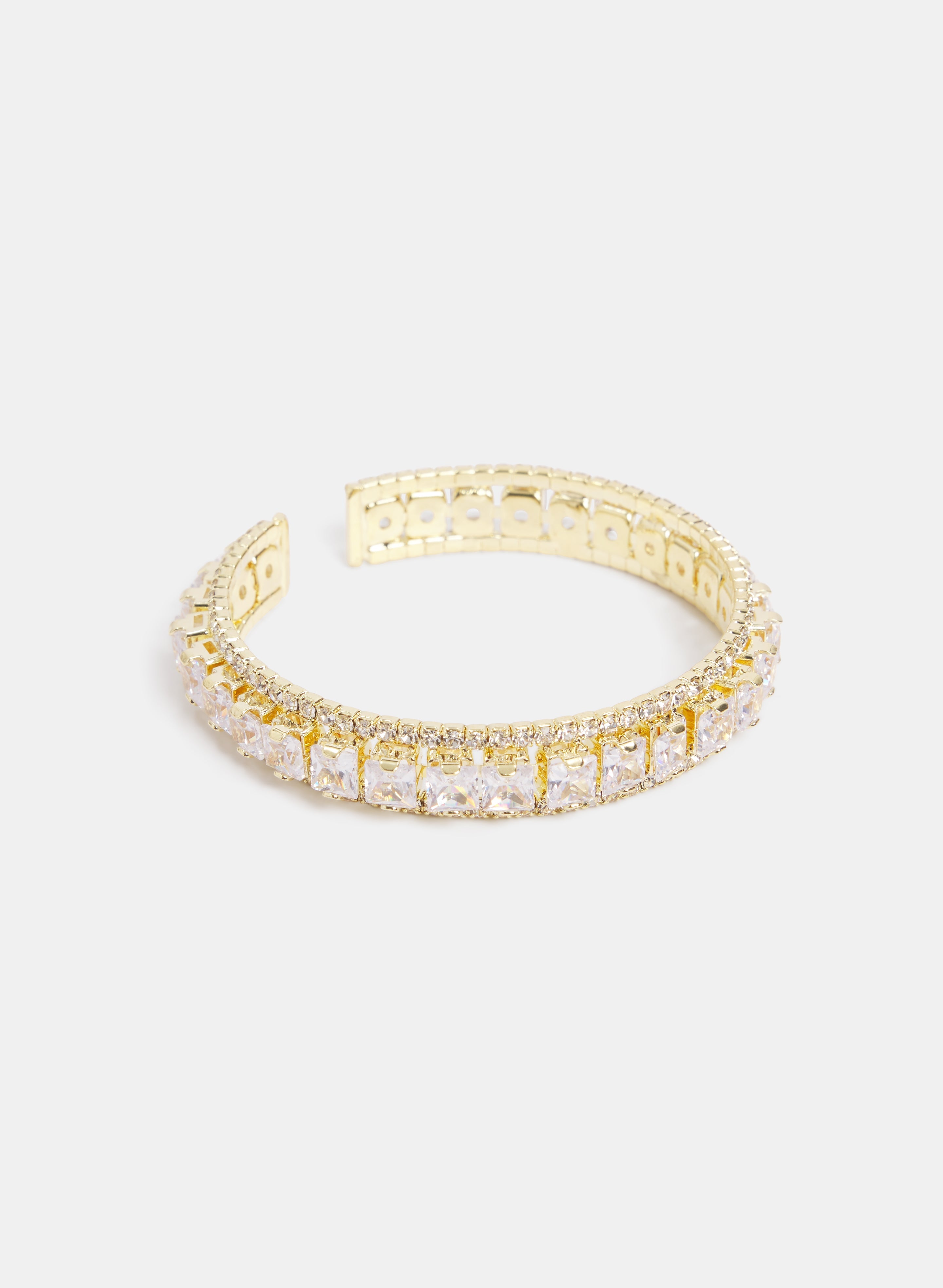 Cubic Zirconia Cuff Bracelet