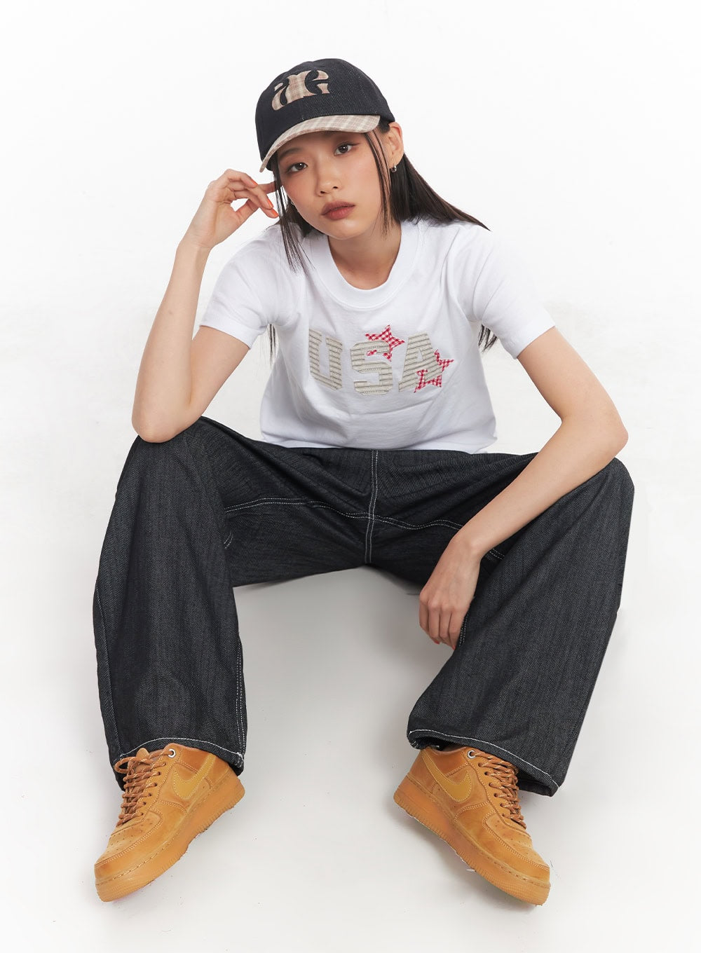 Chic Plaid Cap IA507