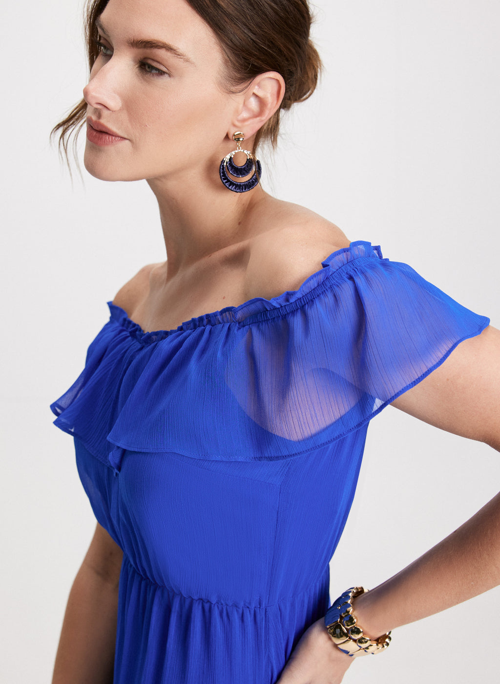 Cold Shoulder Tiered Dress