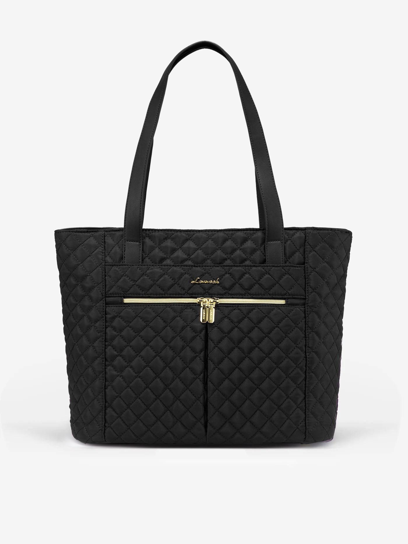 2Pcs Diamond Quilted Tote Bag, 15.6 17