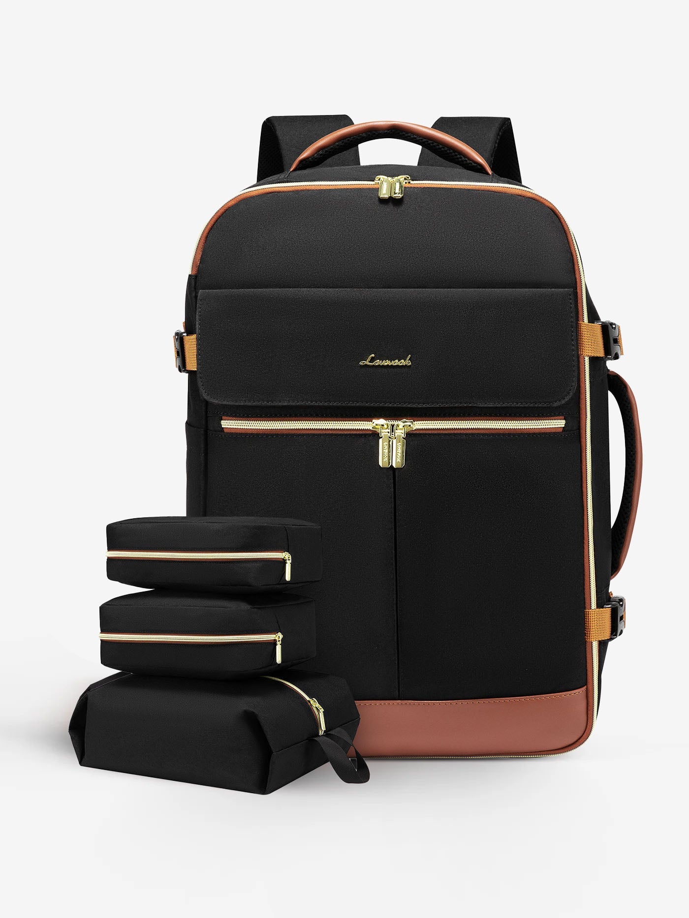 4Pcs Travel Backpack, 40L