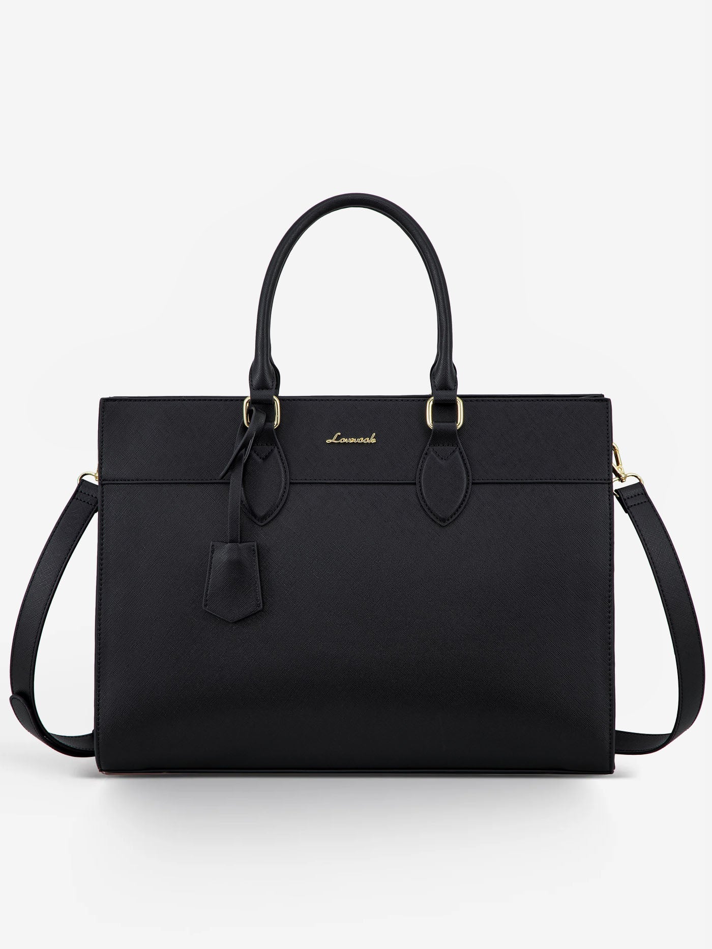 2Pcs Leather Computer Bag, 15.6 17.3