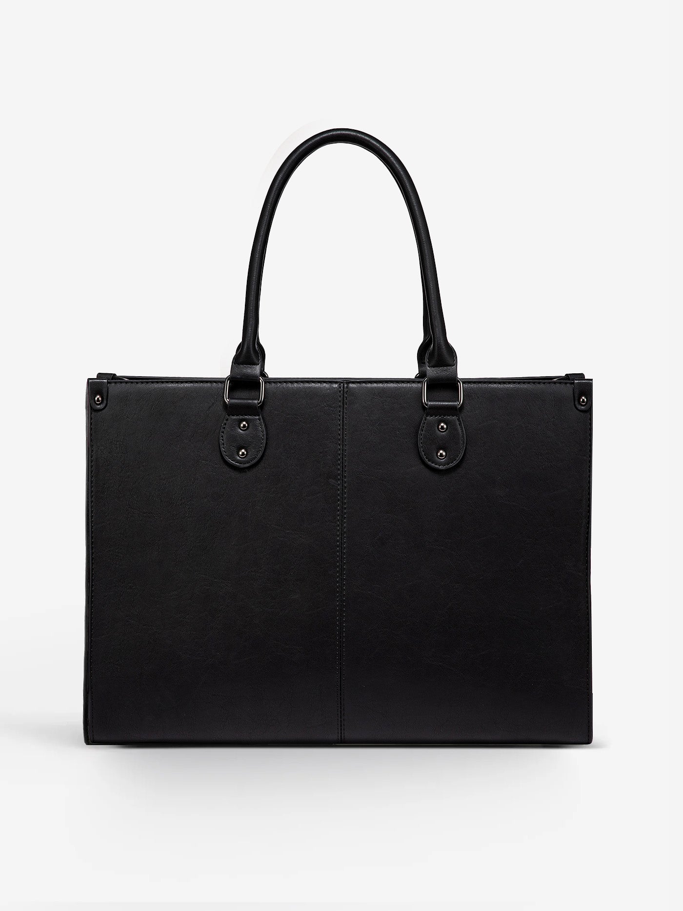 2Pcs Vintage Leather Laptop Bag, 15.6