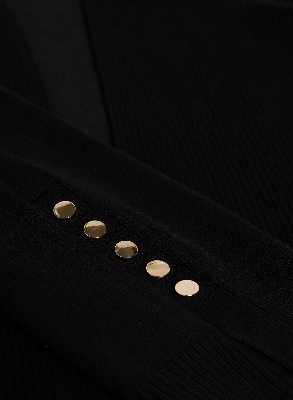 Button Detail Open-Front Cardigan