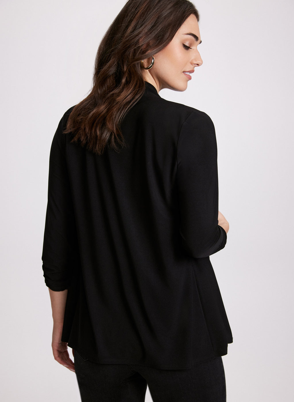 Asymmetric Open Front Cardigan