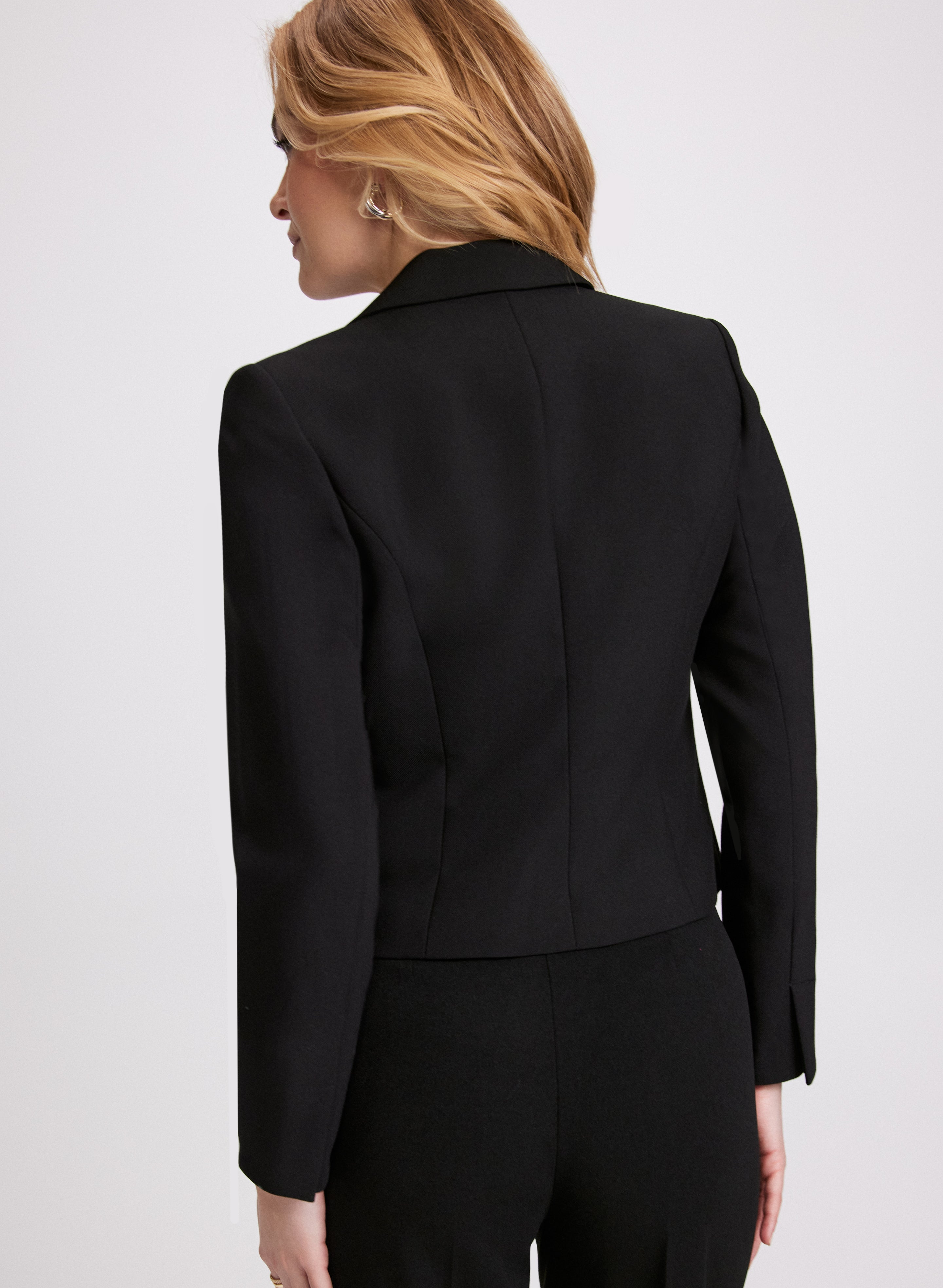 Cropped Double-Breasted Blazer