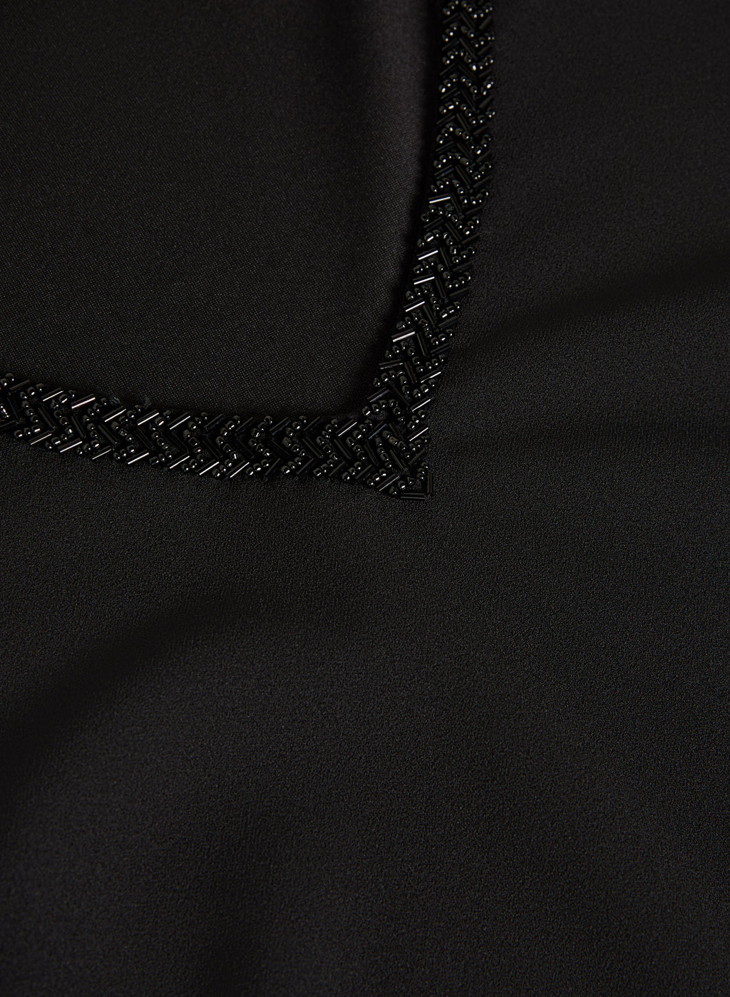 Bead Detail V-Neck Top