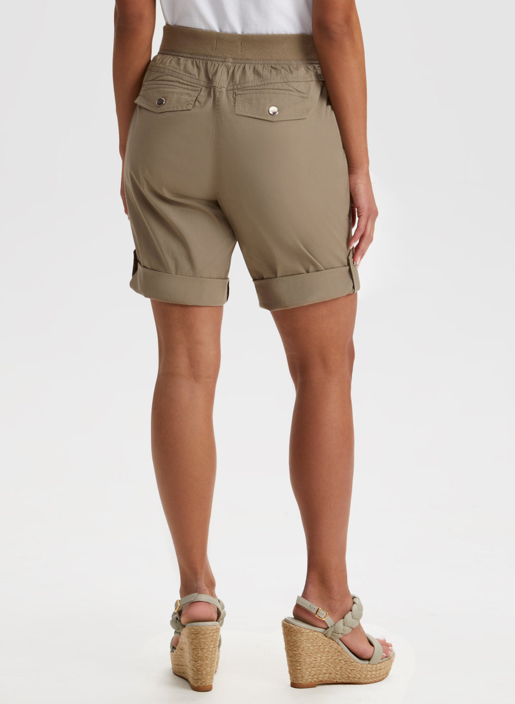 Cuffed Tab Detail Shorts