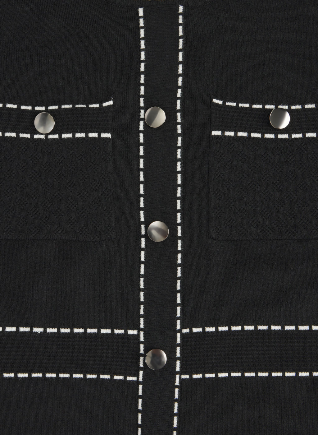 Contrast Stitch Sweater Dress