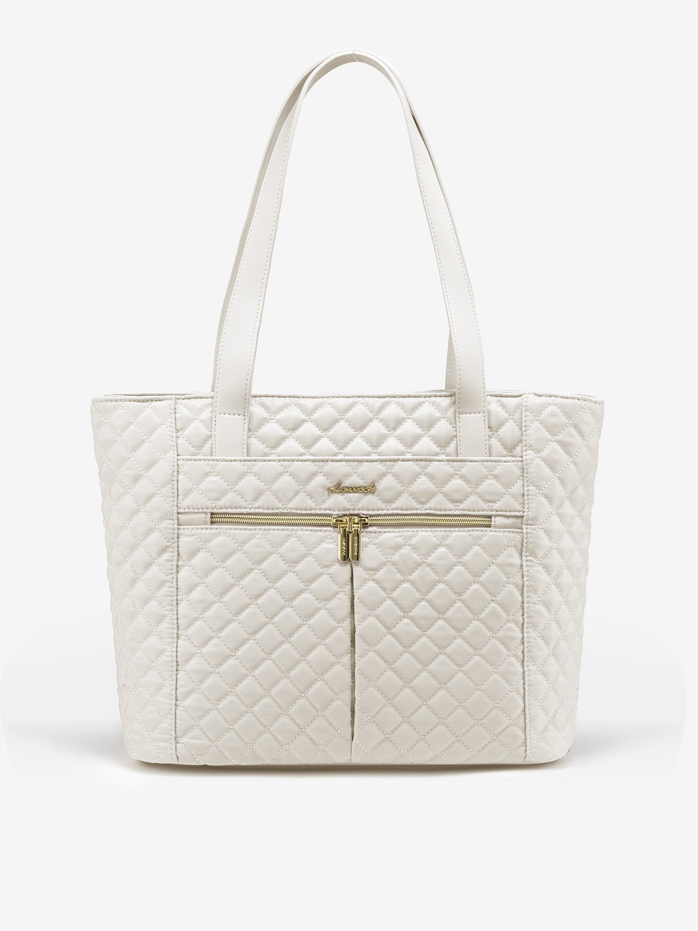 2Pcs Diamond Quilted Tote Bag, 15.6 17