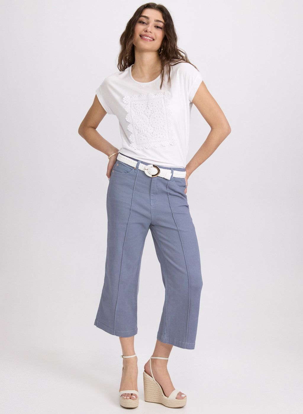 Cropped Flare-Leg Jeans