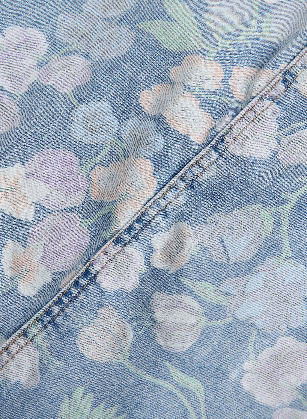 Charlie B - Floral Print Denim Skort