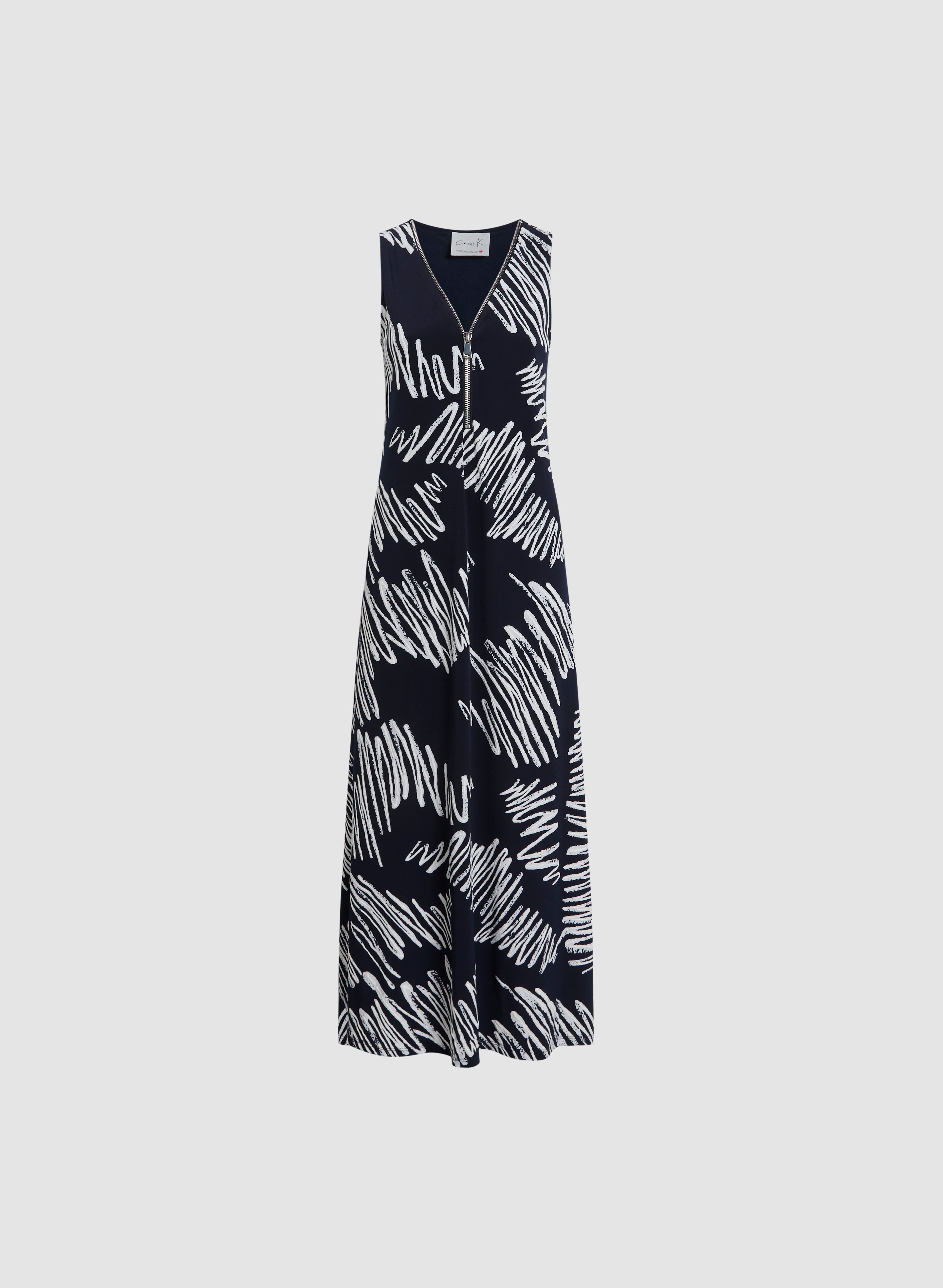 Abstract Pattern Maxi Dress