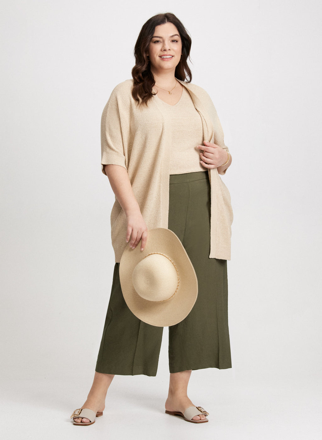 3/4 Sleeve Knit Cardigan