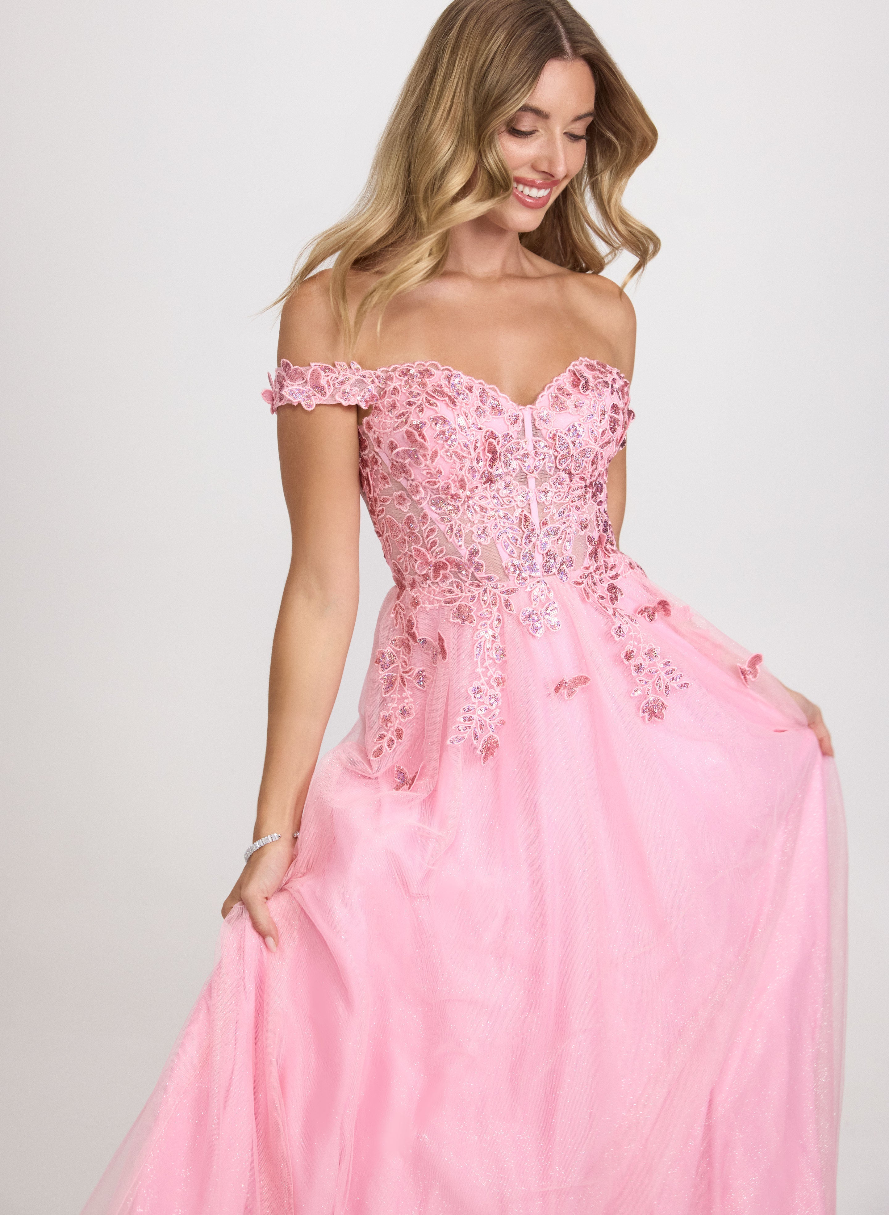 Butterfly Applique Ballgown