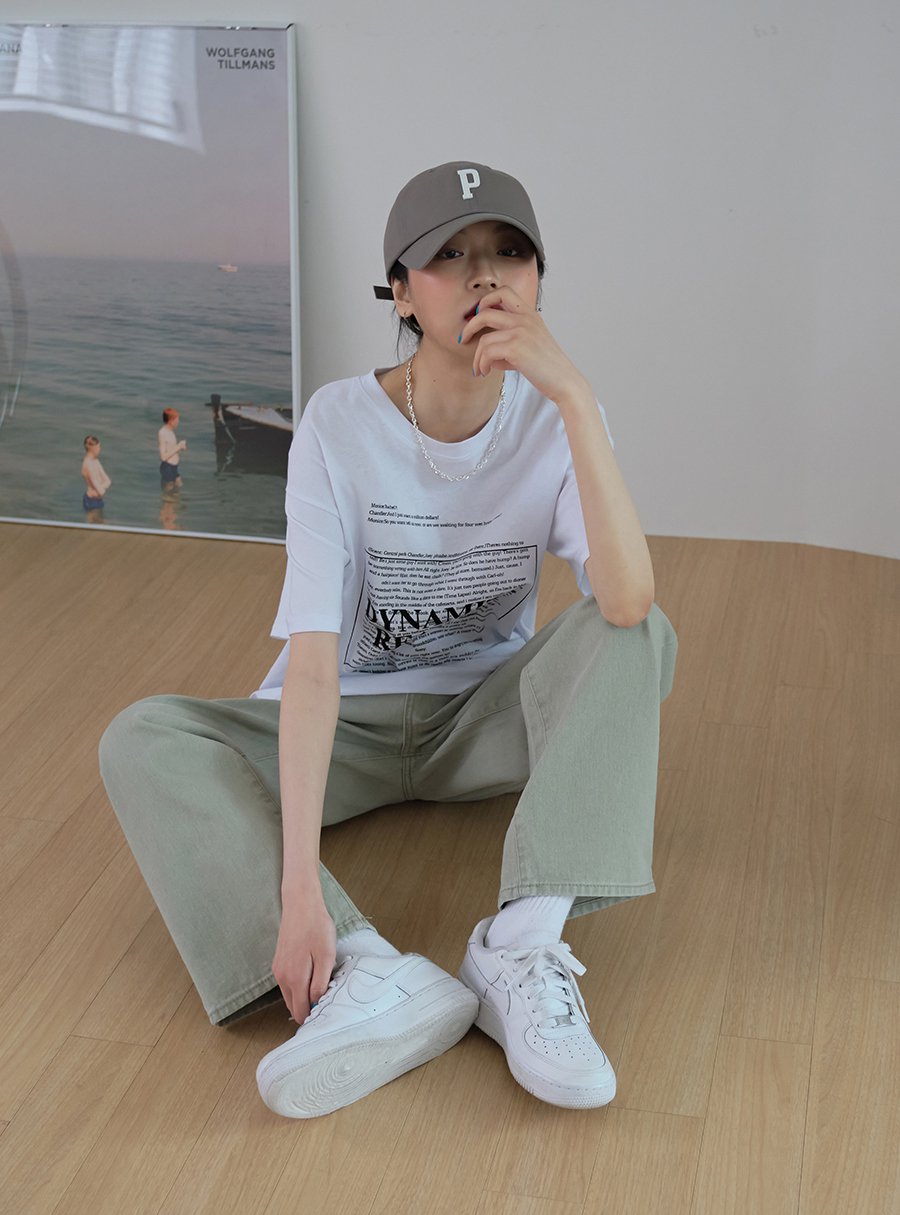 Baseball Cap with Logo Print CM03