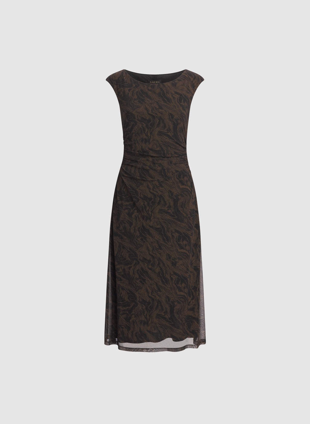 Boat Neck Midi Dress